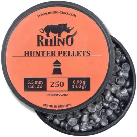 srut-55-mm-do-wiatrowki-diabolo-rhino-hunter-55mm-cal-22-14grain-250szt
