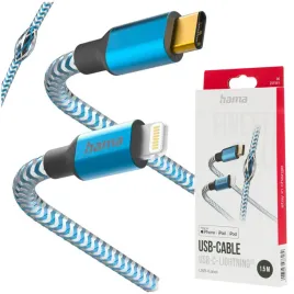 mocny-kabel-do-ladowania-iphone-ipad-lightning-usb-c-pd-hama-mfi-15m