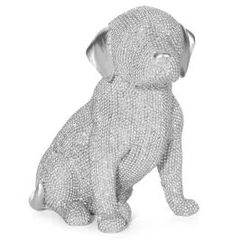 figurka-dekoracyjna-pies-14x9x16-cm-srebrna-strukturalna