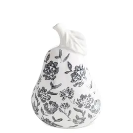 figurka-ceramiczna-gruszka-vivian-21-cm-bialo-grafitowa-w-kwiaty