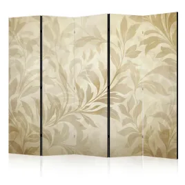 parawan-jednostronny-pokojowy-5-czesci-bezowe-liscie-ornamenty-boho-225x172