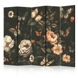 parawan-jednostronny-pokojowy-5-czesci-motyle-kwiaty-liscie-boho-225x172