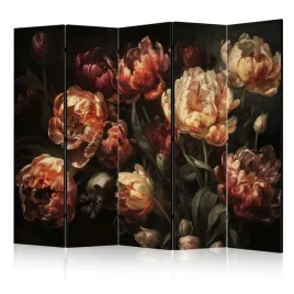 parawan-jednostronny-pokojowy-5-czesci-peonie-piwonie-kwiaty-retro-225x172