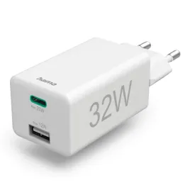 ladowarka-sieciowa-hama-mini-32-w-pd-qc-1-x-usb-c-1-x-usb-a-biala