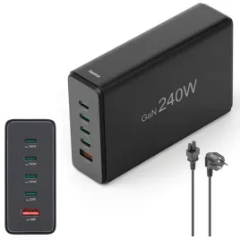 mocna-ladowarka-sieciowa-stacja-ladujaca-4x-usb-c-1x-usb-a-hama-240w-czarna