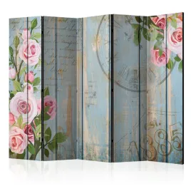 parawan-akustyczny-pokojowy-5-czesci-roze-kwiaty-ogrod-styl-vintage-225x172