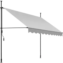 markiza-zaciskowa-tectake-250x180-cm-jasnoszara-korbka-uv-50