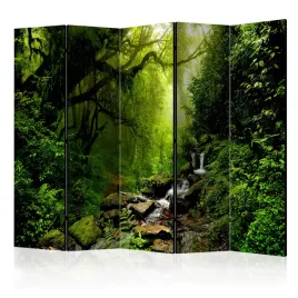 parawan-jednostronny-pokojowy-5-czesci-las-drzewa-wodospad-natura-225x172