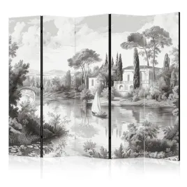 parawan-akustyczny-pokojowy-5-czesci-pejzaz-retro-rzeka-natura-boho-225x172