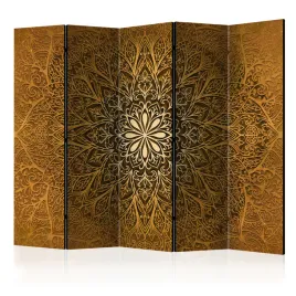 parawan-jednostronny-pokojowy-5-czesci-pomaranczowa-mandala-styl-boh225x172