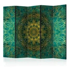parawan-akustyczny-pokojowy-5-czesci-zlota-mandala-boho-abstrakcja-225x172