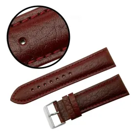 pasek-chermond-24-mm-b012-bordowy-pasek-czerwone-przeszycie