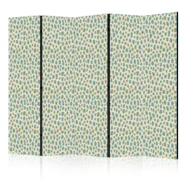 parawan-jednostronny-pokojowy-5-czesci-turkusowe-plamki-kropki-boho-225x172