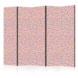 parawan-dwustronny-pokojowy-5-czesci-kolorowe-kropki-plamki-boho-225x172