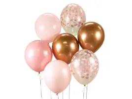 zestaw-balonow-rozowo-miedziany-30cm-7-szt