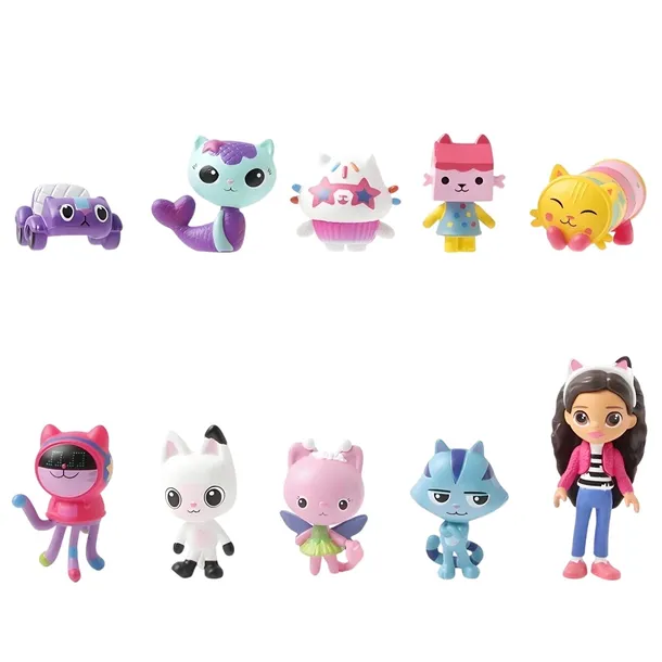 Figurki Koci Domek Gabi zestaw bohaterów kotki 10 szt dla dzieci