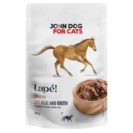 karma-mokra-dla-kota-john-dog-for-cats-lape-konina-100g-monobialkowa