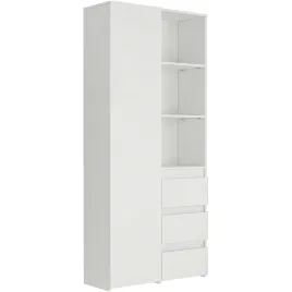 bialy-regal-biurowy-b-80-s3-z-3-szufladami-na-ksiazki