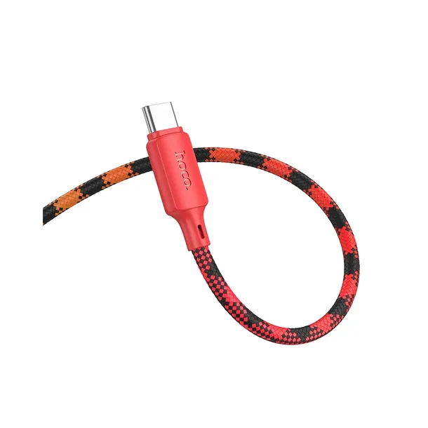 kabel-usb-a-do-usb-c-hoco-3a-1m-x116-gradient-czerwony-kolor-czerwony