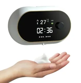 premium-automatyczny-dozownik-pianki-zegar-temperatura-ladowany-usb-bialy