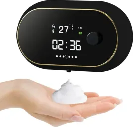 premium-automatyczny-dozownik-pianki-zegar-temperatura-ladowany-usb-czarny