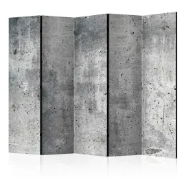 parawan-dwustronny-pokojowy-5-czesci-beton-mur-sciana-abstrakcja-225x172