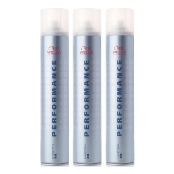 Lakier do włosów WELLA PERFORMANCE Zestaw 3x500ml