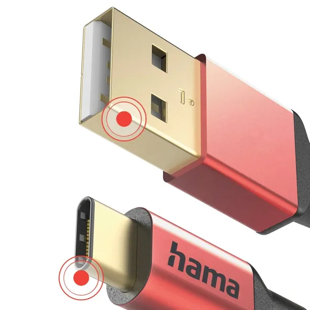 mocny-kabel-usb-c-usb-a-hama-data-reflected-1-5-m-czerwony-stan-nowy