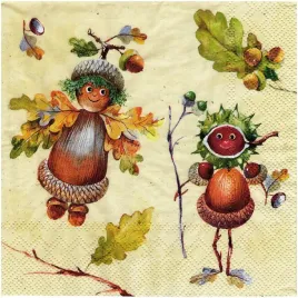serwetka-do-decoupage-33x33cm-hello-fall-kasztanowe-ludziki-1szt