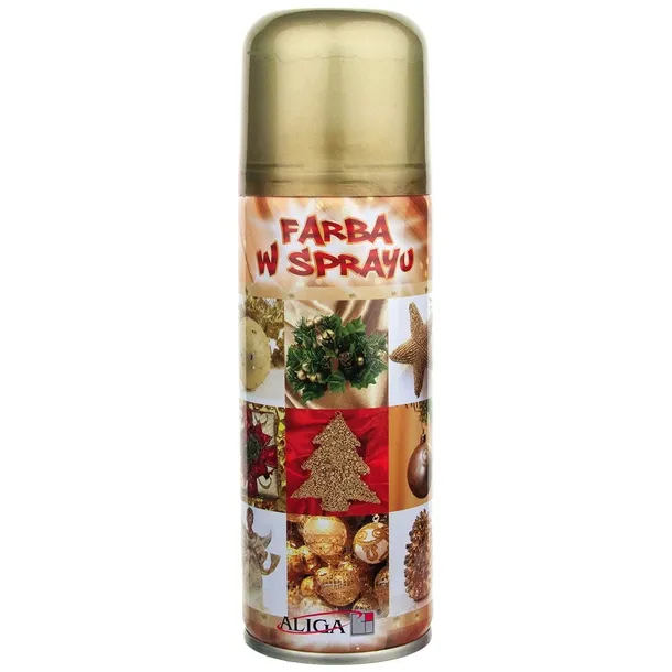 Farba w sprayu FS-100 ZŁOTA dekoracyjna ozdoby 250 ml