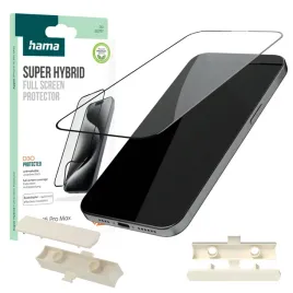 szklo-ochronne-hybrydowe-iphone-15-pro-max-hama-hybrid-z-ramka-montazowa