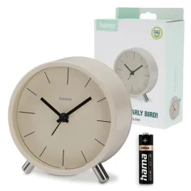 budzik-zegar-hama-flores-srednica-11cm-sterowany-sygnalem-radiowym-bezowy