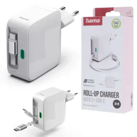 hama-szybka-ladowarka-sieciowa-gan-30w-zwijany-kabel-usb-c-pd-qc-3-0-kostka