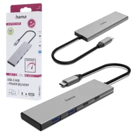 hub-usb-c-hama-4-porty-2x-usb-a-2x-usb-c-usb-3-2-gen2-pd-aluminiowy