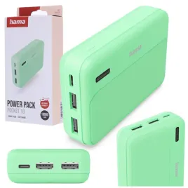 powerbank-hama-power-pack-pocket-10-10000-mah-2x-usb-a-zielony
