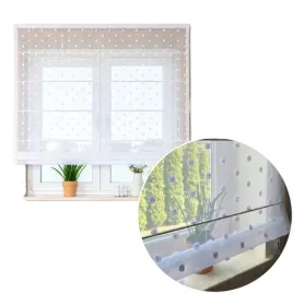 roleta-rzymska-gotowa-160x160-cm-biala-z-firany-z-pomponami-mechanizmem