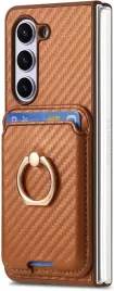 coque-etui-do-samsung-galaxy-z-fold-6-szklo-lcd-portfel-ring-brazowy-karbon