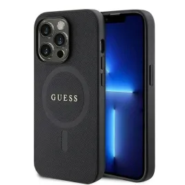 guess-etui-magsafe-do-iphone-15-pro-czarne-blyszczace-zlote-logo-modne