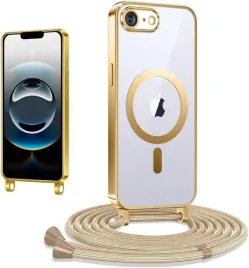 caselover-etui-magsafe-do-iphone-16e-17e-bezbarwne-zlote-smycz