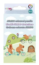 kredki-drewniane-jumbo-6-kolorow-kapibara-strigo