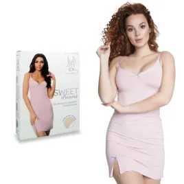 koszulka-koszula-nocna-julimex-sweet-dreams-xxl-wygodna-rozowa