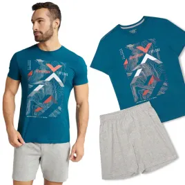 henderson-pizama-meska-100percent-bawelna-krotki-rekaw-miekka-rozmiar-xxl