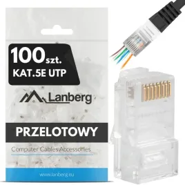 100x-wtyk-wtyki-koncowki-wtyczka-rj45-8p8c-utp-cat-kat-5e-przelotowe