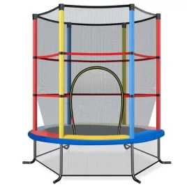 1519-trampolina-dla-dzieci-z-siatka-i-klapa-165-cm-costway