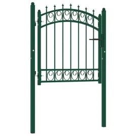 vidaxl-brama-ogrodzeniowa-emmen-z-kolcami-stalowa-103x97-cm-zielona