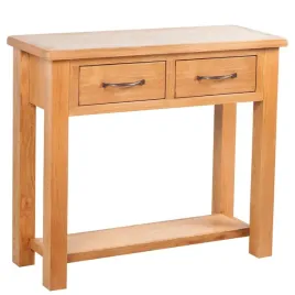 vidaxl-konsola-z-2-szufladami-83x30x73-cm-lite-drewno-debowe