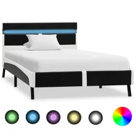 vidaxl-rama-lozka-z-led-czarna-sztuczna-skora-90-x-200-cm