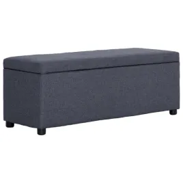 vidaxl-lawka-ze-schowkiem-116-cm-ciemnoszara-poliester