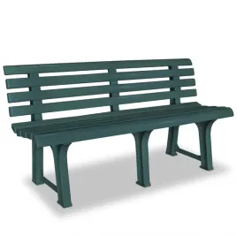 vidaxl-lawka-ogrodowa-1455-cm-plastik-zielona