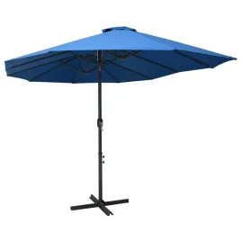 vidaxl-parasol-ogrodowy-na-slupku-aluminiowym-460-x-270-cm-niebieski